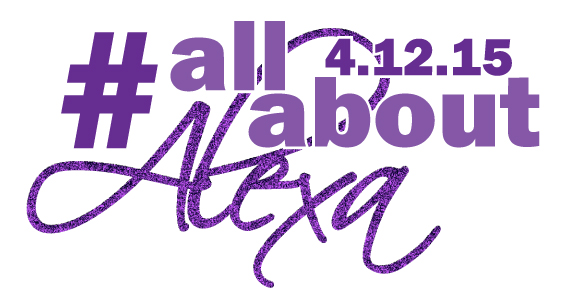 #AllAboutAlexa Bat Mitzvah Logo